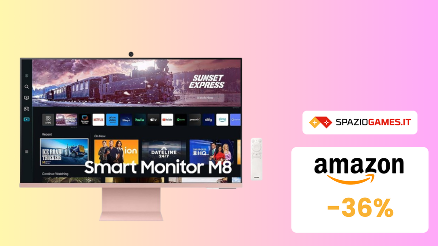 Immagine di MINIMO STORICO su Samsung Smart Monitor M8 4K da 32"! (-36%)