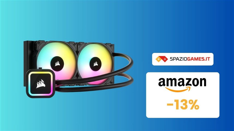 Immagine di Corsair H100x RGB ELITE: prezzo sempre PIÙ BASSO! Su Amazon a soli 104€!