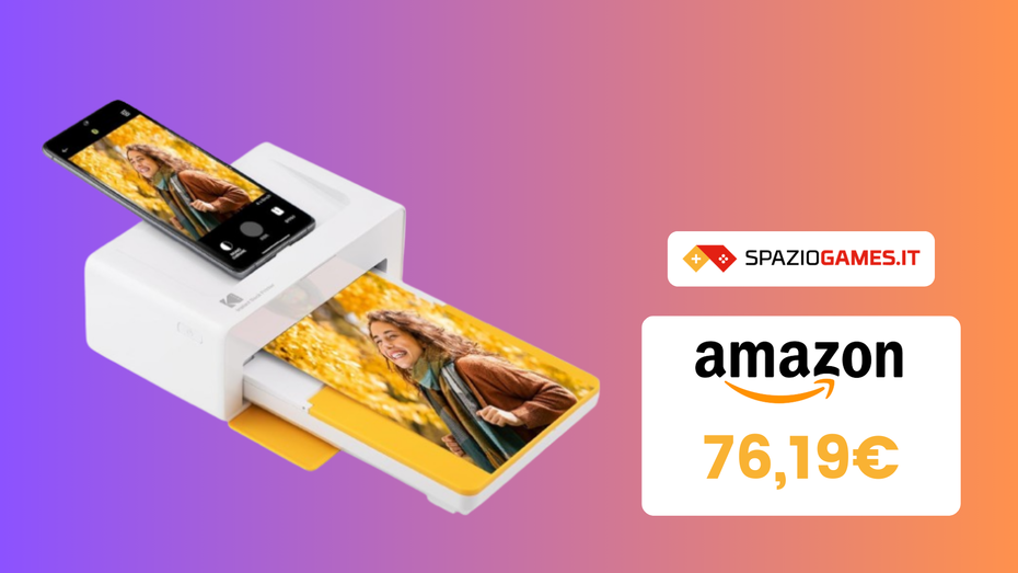 Immagine di Stampante fotografica istantanea KODAK CROLLA a 76,19€! DOPPIO SCONTO