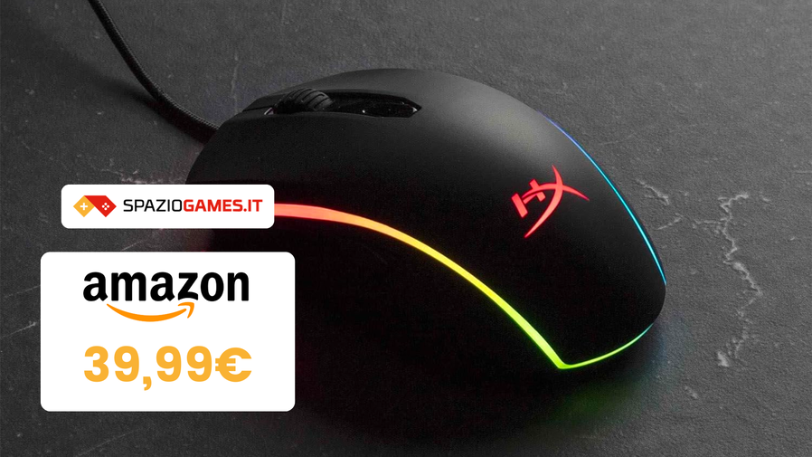 Immagine di Mouse gaming HyperX a meno di 40€, prezzo TOP!