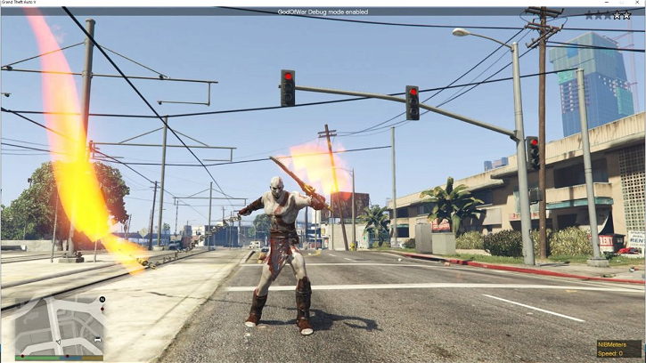 Immagine di Grand Theft Auto 5 incontra God of War, grazie ai fan