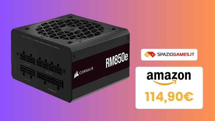 Prezzo BOMBA per Corsair RM850e, il TOP degli alimentatori modulari