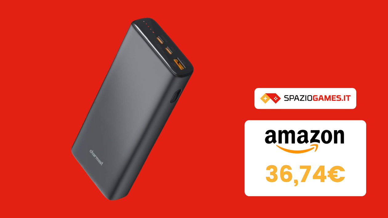 Immagine di Questo SUPER powerbank da 23600mAh ricarica anche il Mac e oggi COSTA MENO!