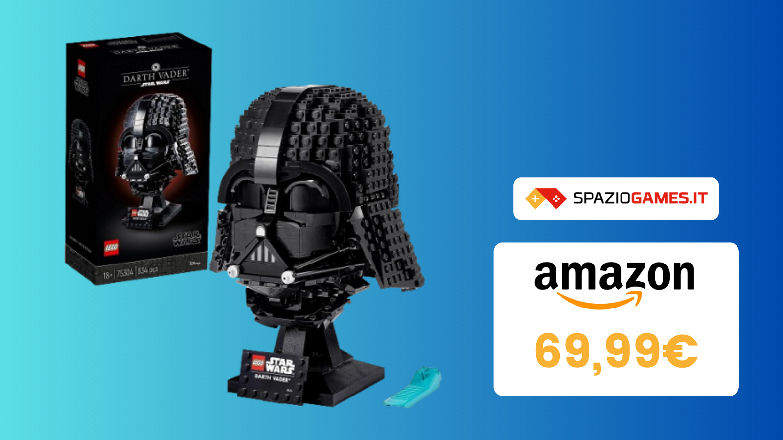 SVENDITA TOTALE! Casco di Darth Vader LEGO a soli 69€!