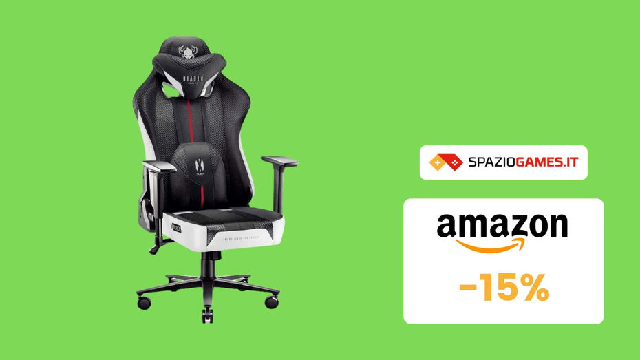 Immagine di Prezzo TOP su questa sedia gaming Diablo! (-15%)