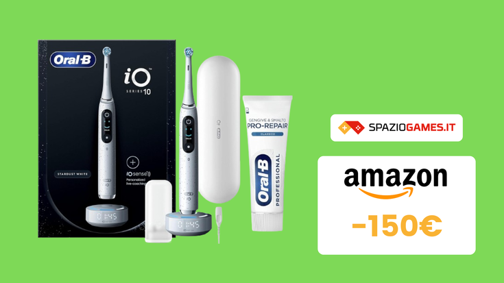 Prezzo TOP sull'ottimo spazzolino elettrico Oral-B iO 10! (-150€)