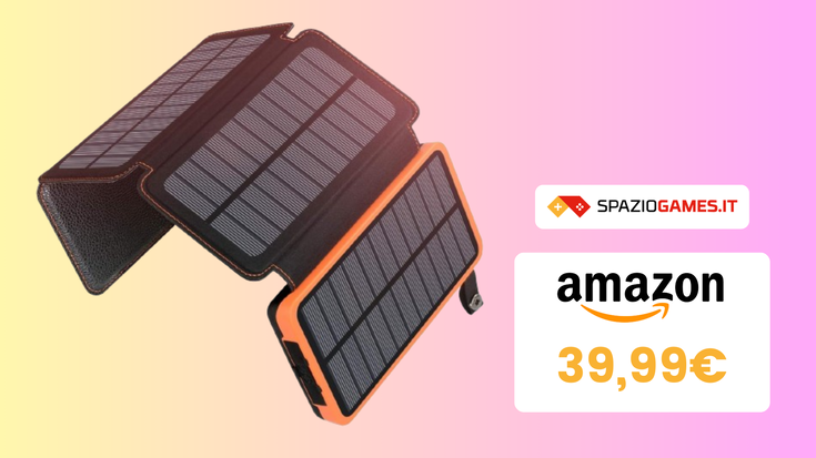 Lo smartphone non si scarica MAI con questa powerbank SOLARE che costa MENO di 40€!