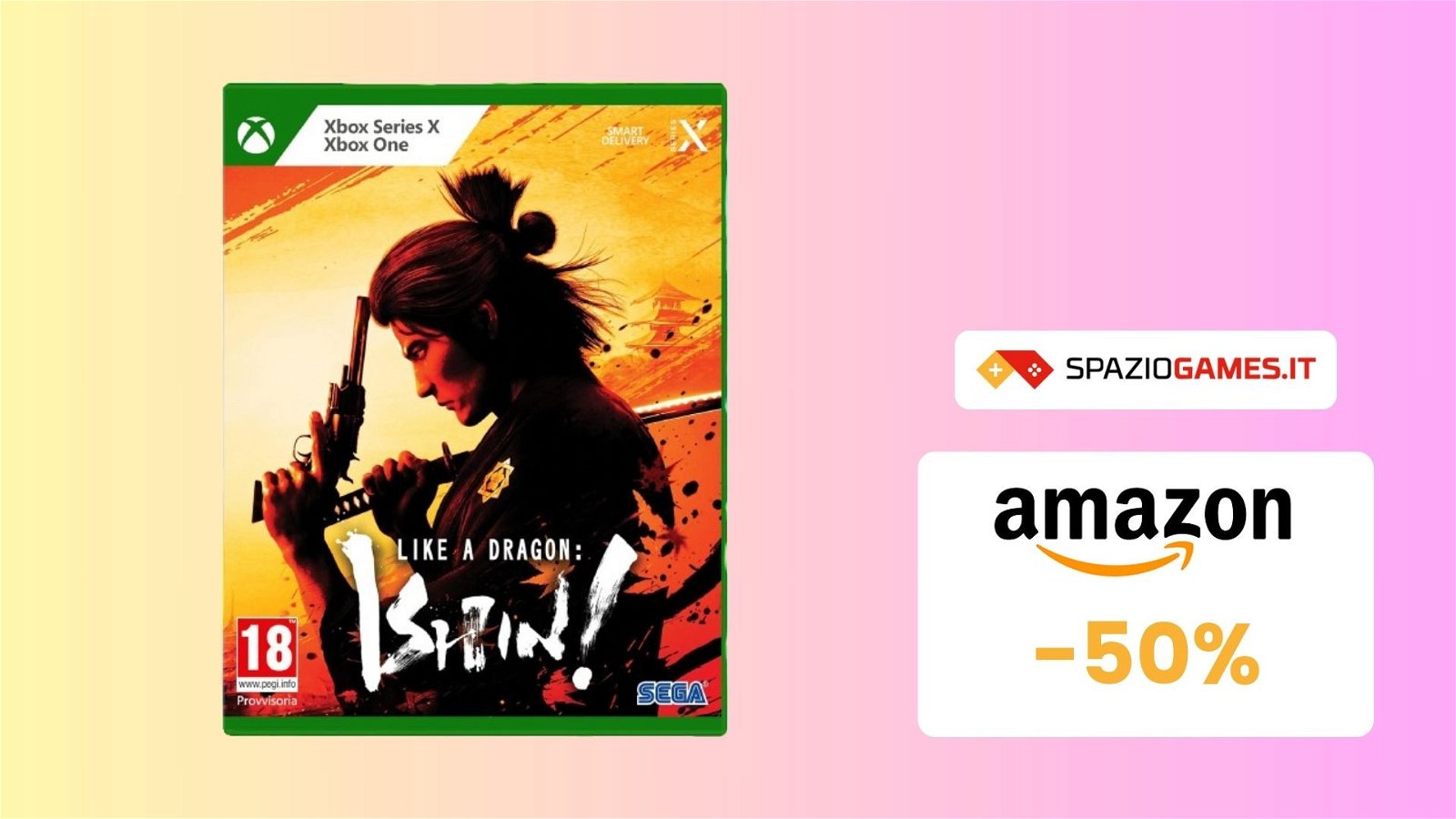 Like a Dragon: Ishin! per Xbox oggi vi costa LA META'! Soli 29€!