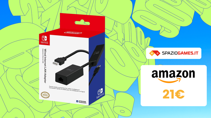 Questo adattatore LAN HORI per Switch lo paghi SOLO 21€!