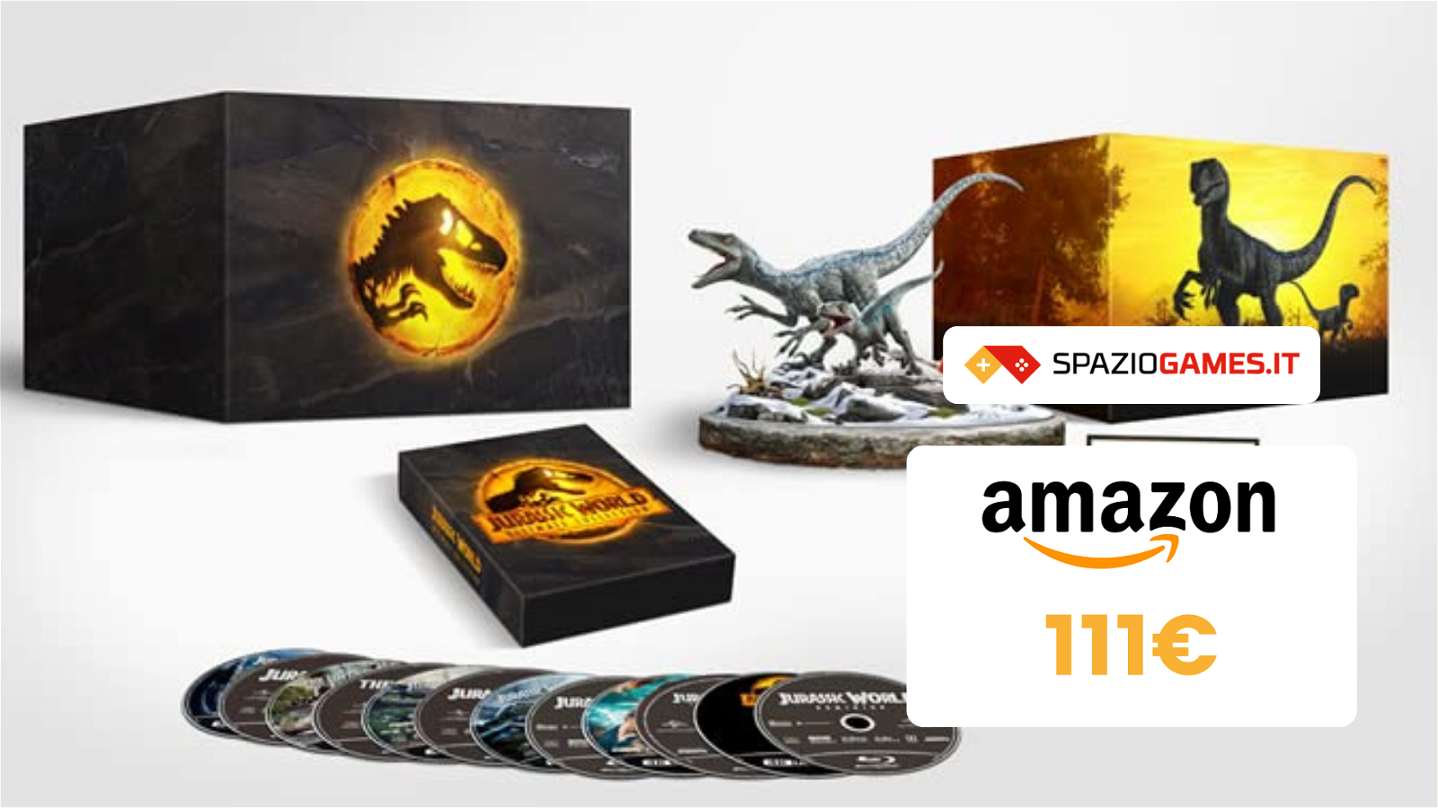 La Jurassic World Collection in 4K oggi costa SOLO 111€!