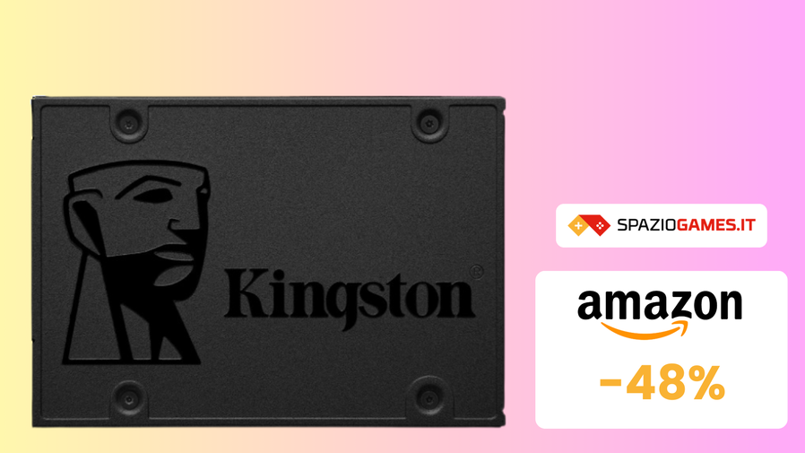 Immagine di OFFERTA AMAZON! SSD Kingston da 480 GB a soli 35€! (-48%)