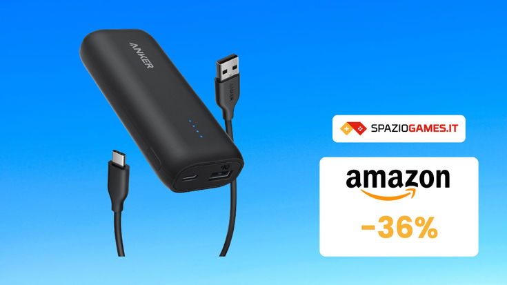 Powerbank Anker a SOLI 15,99€! Risparmia il 36% sulla batteria esterna più COMPATTA!