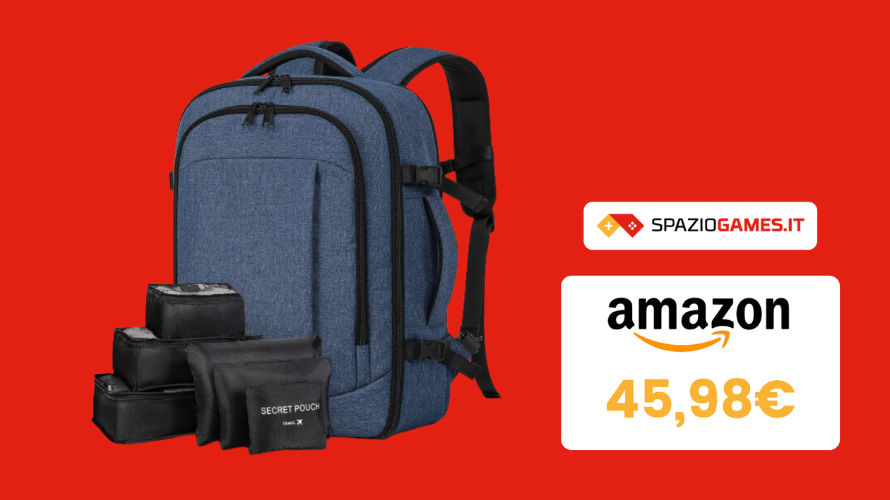 Immagine di Questo ZAINO perfetto per i voli low-cost vi farà RISPARMIARE tantissimo!