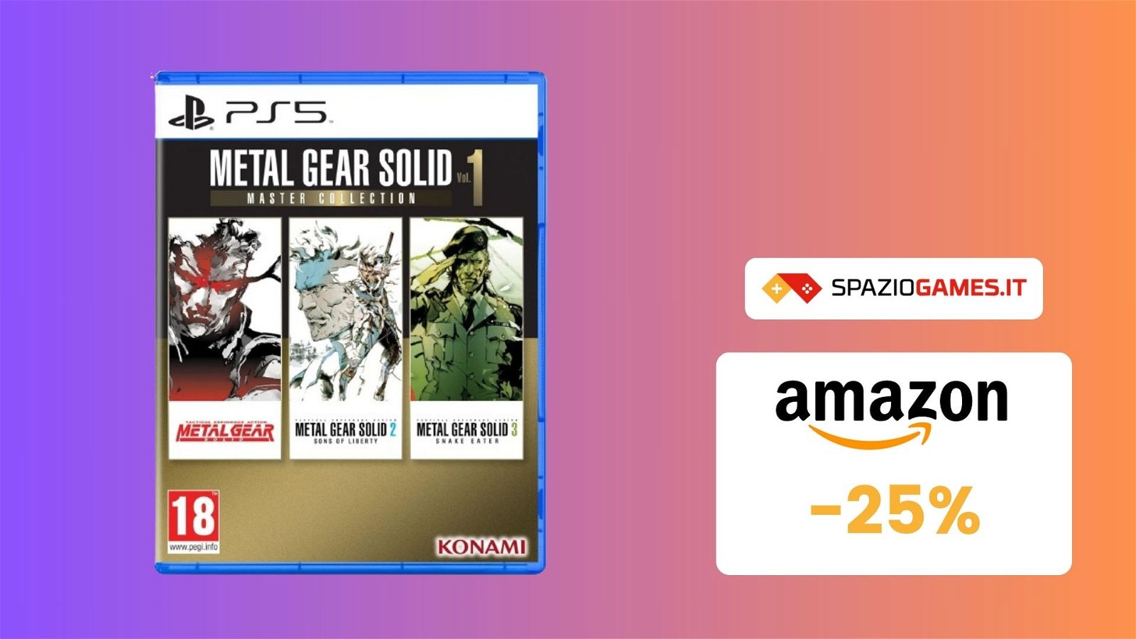 Rivivi la saga di Metal Gear Solid con la Master Collection Vol. 1! Oggi con il 25% di SCONTO!