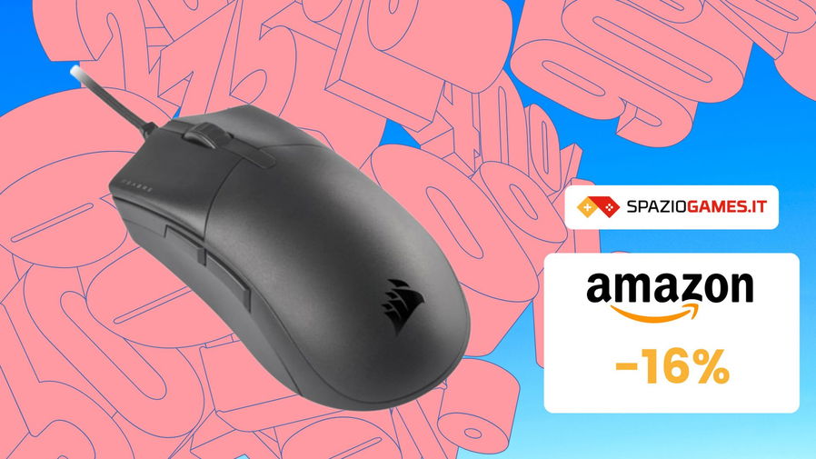 Immagine di Mouse gaming Corsair, PERFETTO per gli eSports, oggi IN OFFERTA! (-16%)