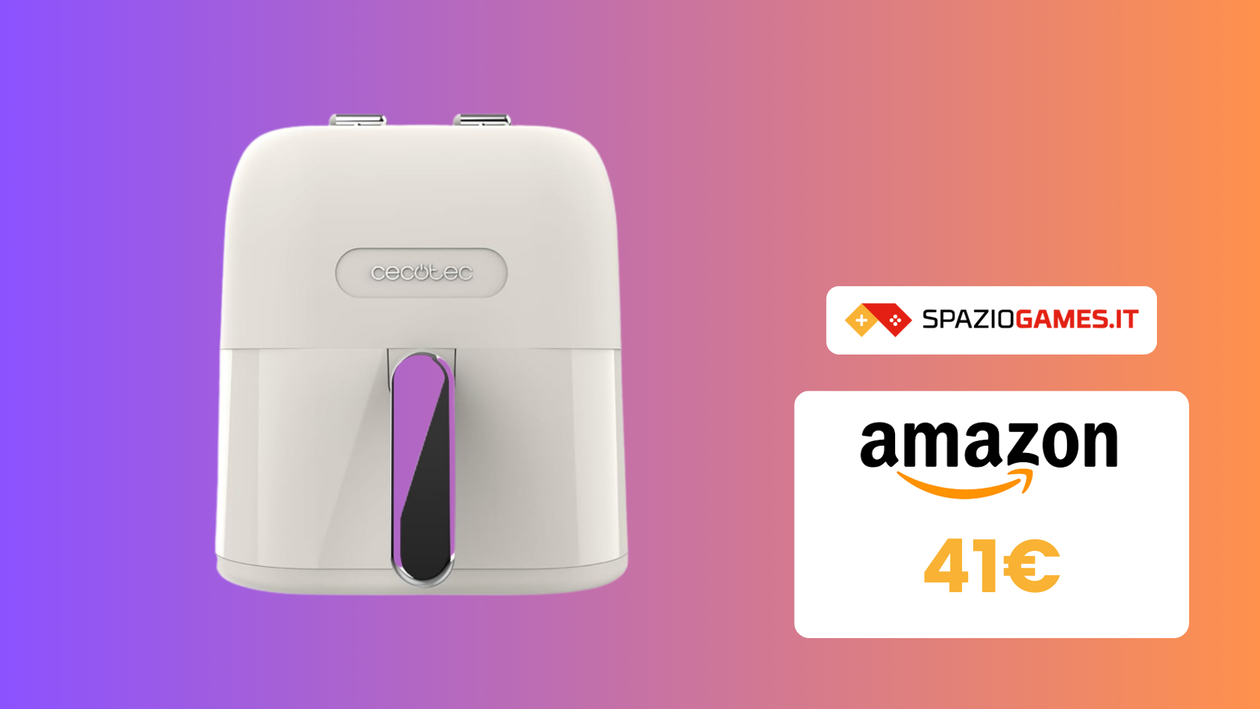 Immagine di Questa SPLENDIDA friggitrice ad aria Cecotec costa SOLO 41€!