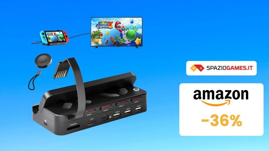 Immagine di Docking Station Alxum per Nintendo Switch a un prezzo SHOCK! (-36%)