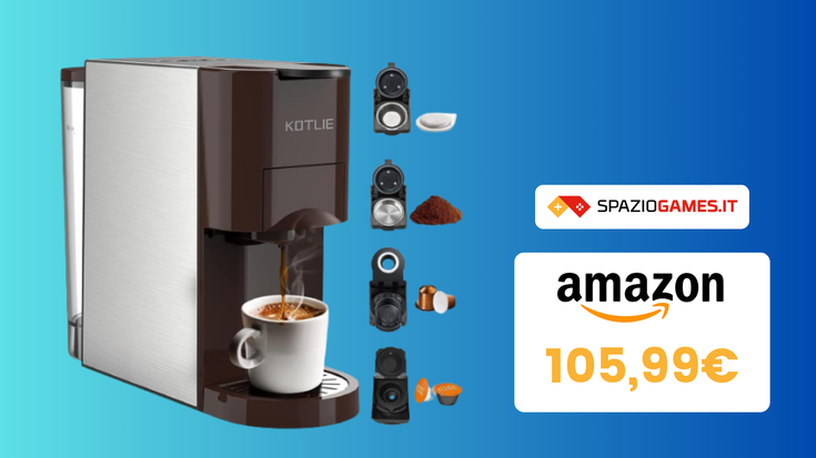 PREZZO TOP! Macchina per il caffè 4-in-1 a soli 105€!