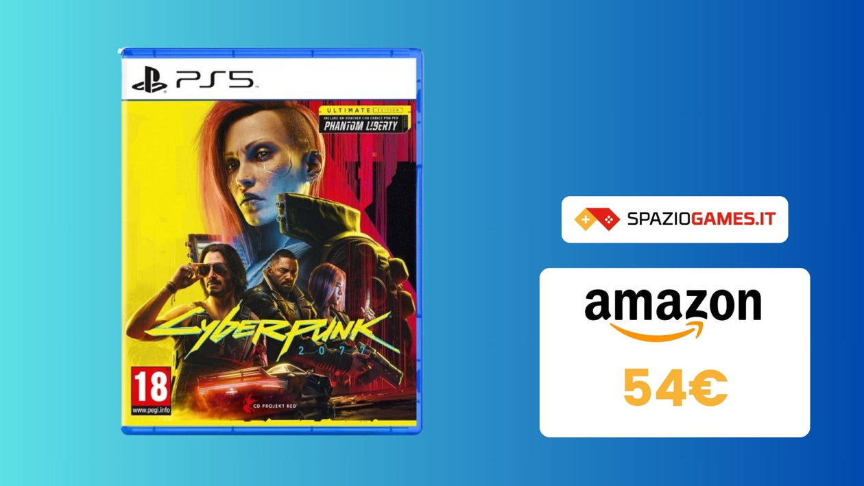 Immagine di Cyberpunk 2077 Ultimate Edition per PS5 in SCONTO! Lo paghi SOLO 54€!