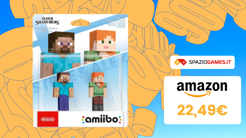 Immagine di SVENDITA TOTALE! amiibo Steve & Alex a SOLI 22,49€!