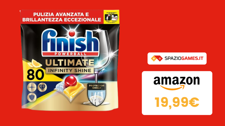 OTTIMO sconto per queste pastiglie per lavastoviglie Finish: -33%!