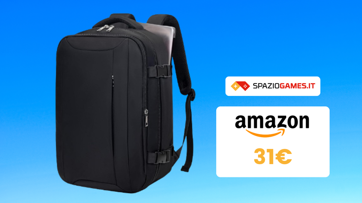 DOPPIO SCONTO su questo zaino da viaggio ideale come Bagaglio a Mano: SOLO 31€!