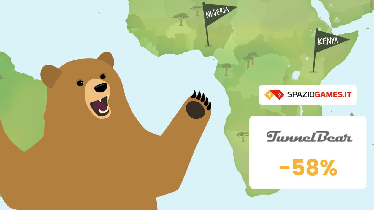 Immagine di Tunnelbear VPN: risparmia fino al 58% su una delle migliori VPN!