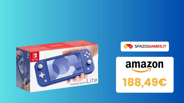 OFFERTA TOP! Nintendo Switch Lite blu a SOLI 188€!