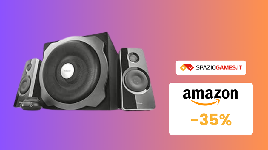 Immagine di Altoparlanti con Subwoofer di Trust a soli 51€! SCONTO del 35%!