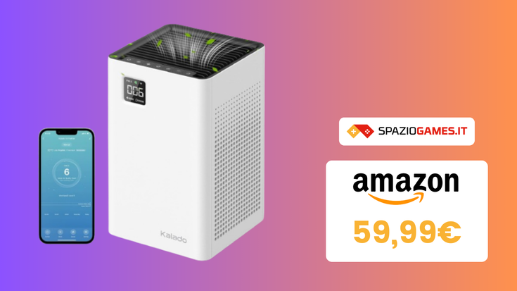 SCONTO TOP! Purificatore d'aria con Alexa a 40€ in meno