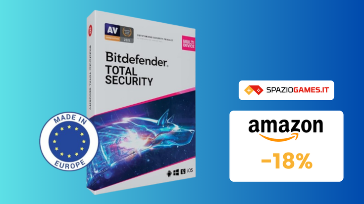 Prezzo SUPER su Bitdefender Total Security 2024! SOLO 64€!