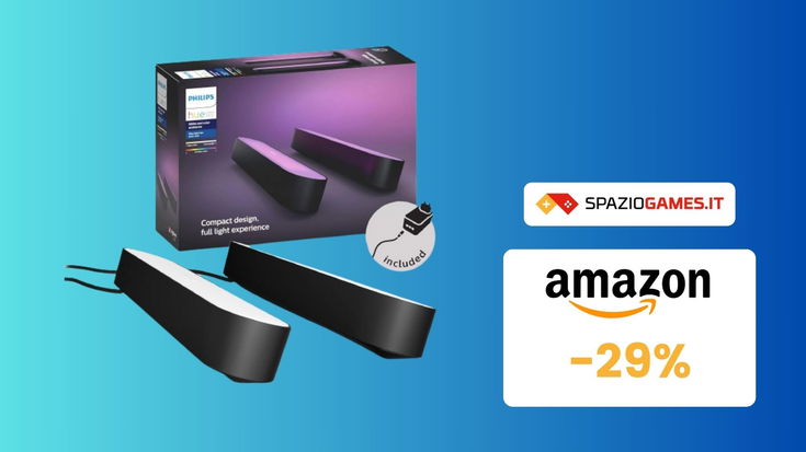 Prezzo BOMBA su questo kit di lampade smart da tavolo Philips Hue! (-29%)