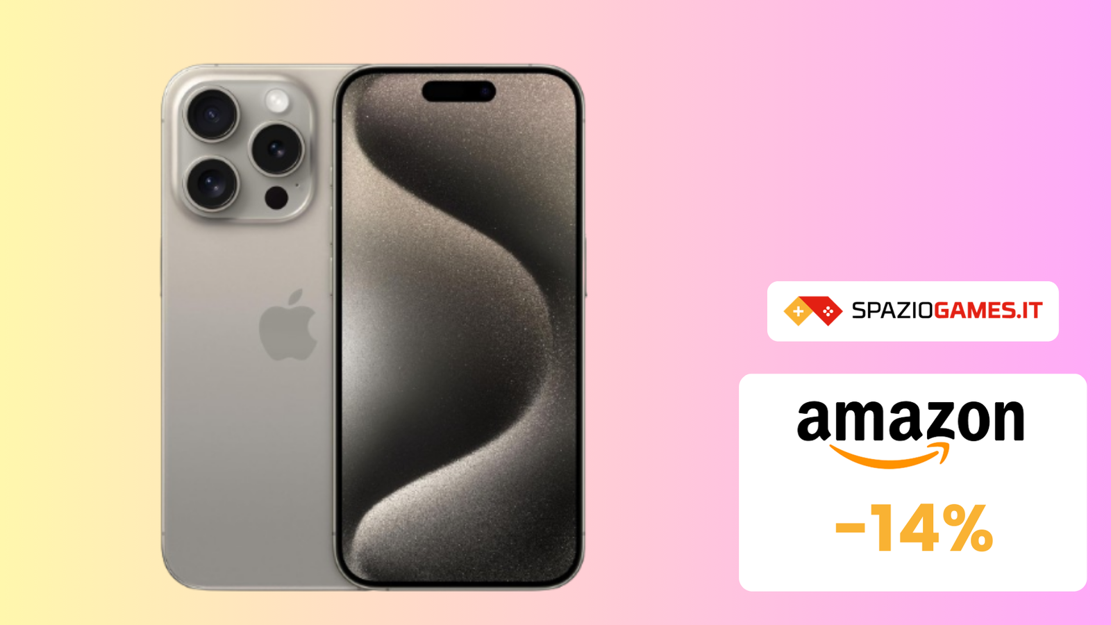 OFFERTA IMPERDIBILE! iPhone 15 Pro in SUPER sconto (-170€)