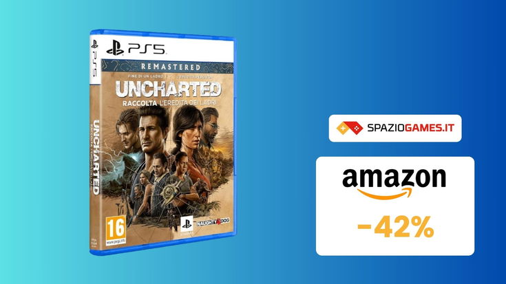 Uncharted: Raccolta L'Eredità dei ladri per PS5 a PREZZO SHOCK! (-42%)