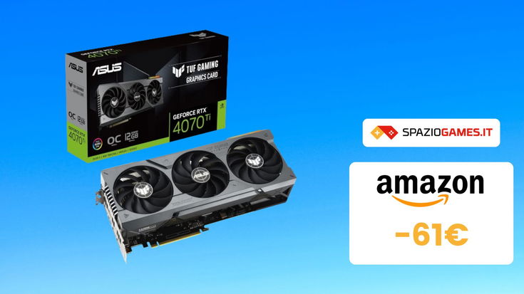 POTENTE scheda grafica ASUS RTX 4070 Ti in SCONTO! Risparmi oltre 60€!