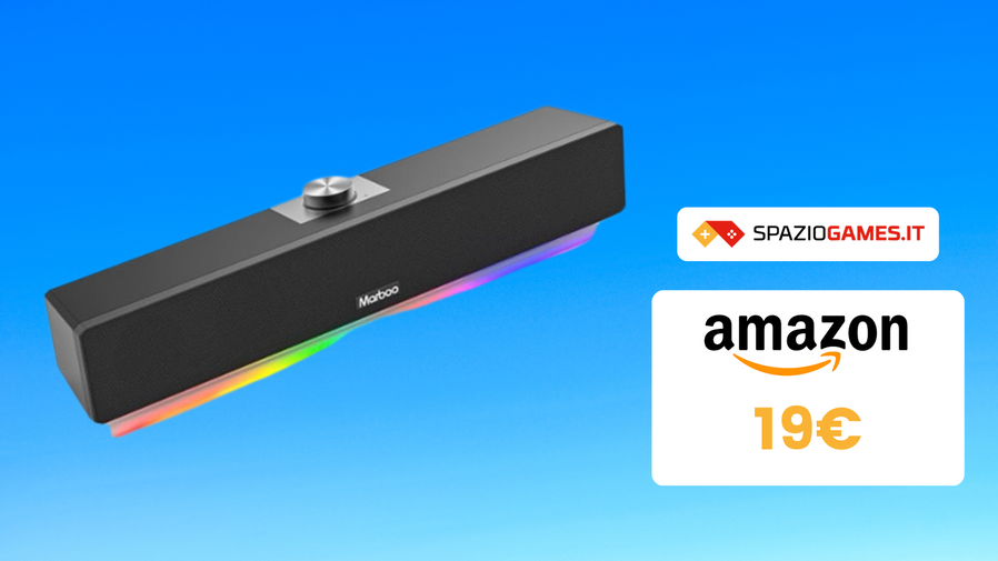 Immagine di Soundbar Bluetooth Wireless per PC a SOLI 19€ grazie al DOPPIO SCONTO!