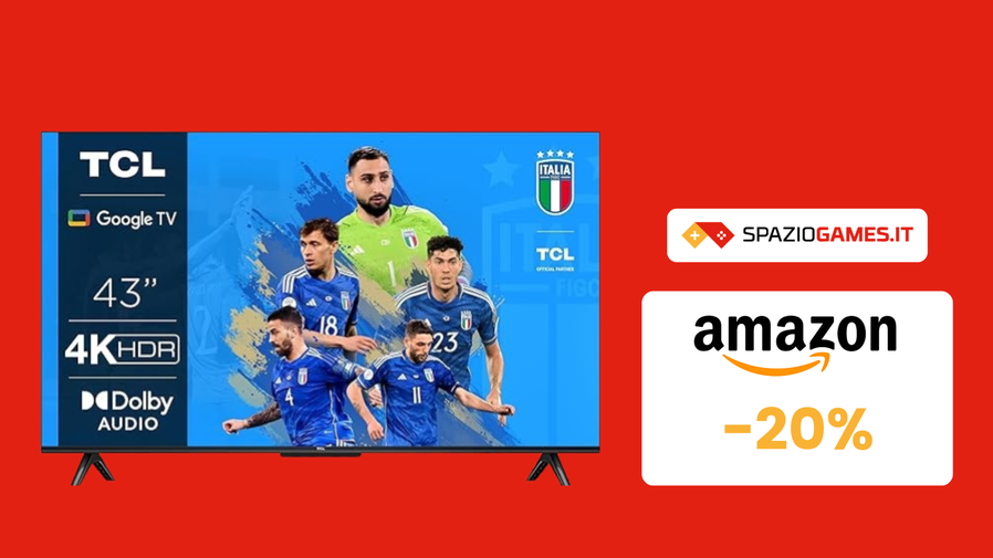 Immagine di Smart TV TCL 43" con Google TV a 279€! COME RESISTERE?