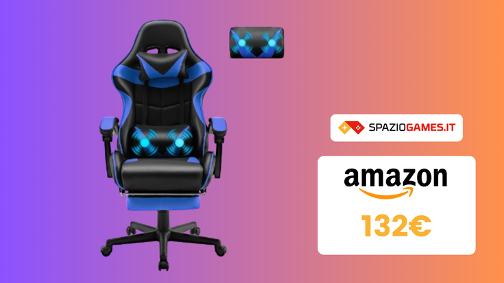 DOPPIO SCONTO su questa Sedia da Gaming Massaggiante!