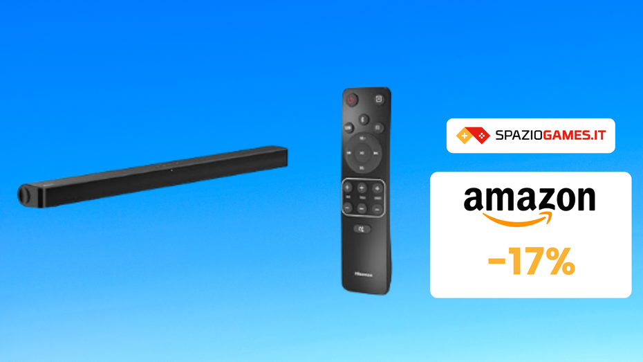 Immagine di Soundbar Hisense in OFFERTA su Amazon a 81€!