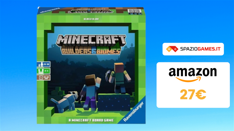 Immagine di OFFERTA a TEMPO sul gioco da tavolo Minecraft Builders & Biomes: 27€!