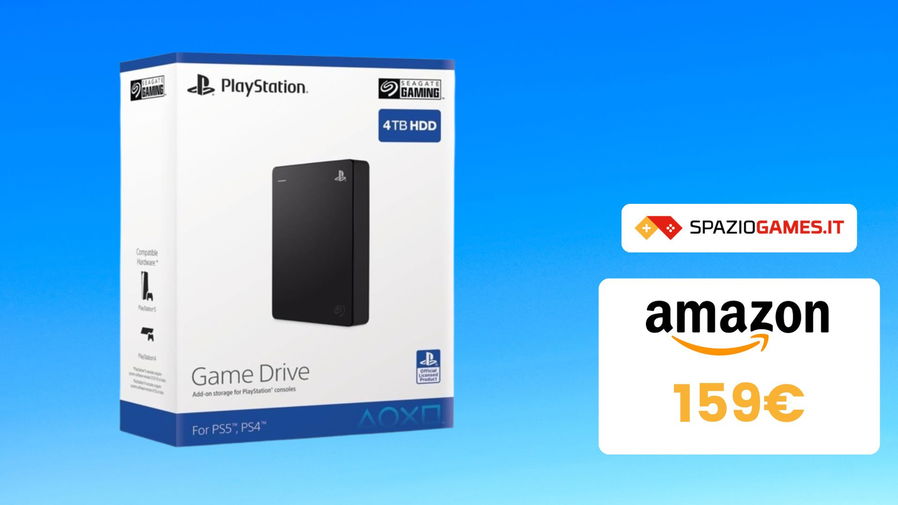 Immagine di Seagate Game Drive 4TB per PS4 e PS5 IN SCONTO! Lo paghi SOLO 159€!