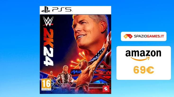 WWE 2K24 per PS5 in OFFERTA su Amazon! 69€!