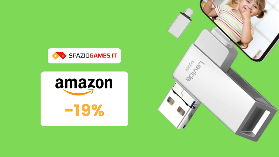 Immagine di UTILISSIMA chiavetta USB 4-in-1 a SOLI 36€!