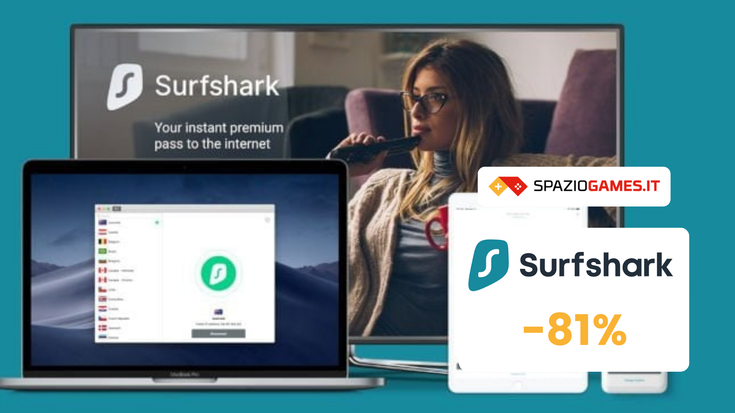 Surfshark VPN: fino all'81% di sconto e 2 mesi GRATIS!