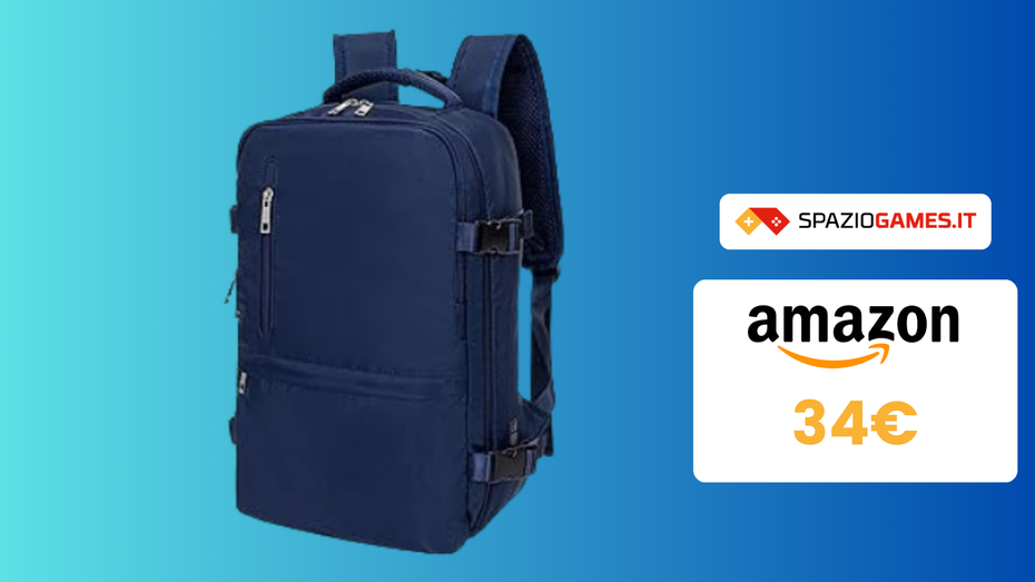 Immagine di SOLO 34€ per questo zaino perfetto come Bagaglio a Mano!