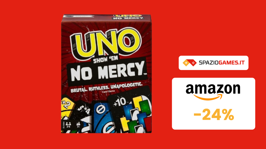 Immagine di UNO No Mercy: BRUTALMENTE offerto a 12€!