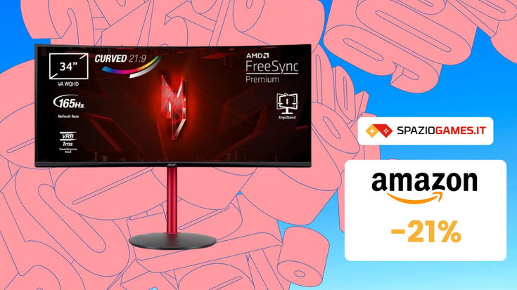 Monitor gaming Acer Nitro XZ342CUP: MINIMO STORICO su Amazon! (-21%)