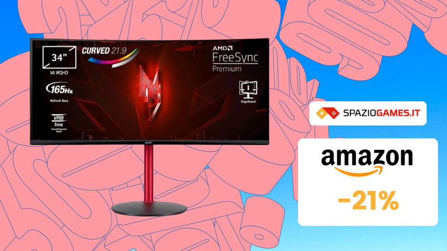 Immagine di Monitor gaming Acer Nitro XZ342CUP: MINIMO STORICO su Amazon! (-21%)