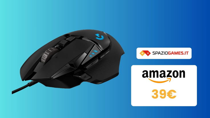 Mouse gaming Logitech G G502 HERO a prezzo SHOCK su Amazon: MENO DI 40€!