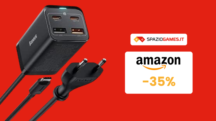 Caricatore USB-C da 65W in OFFERTA a 29€! SCONTO del 35%!